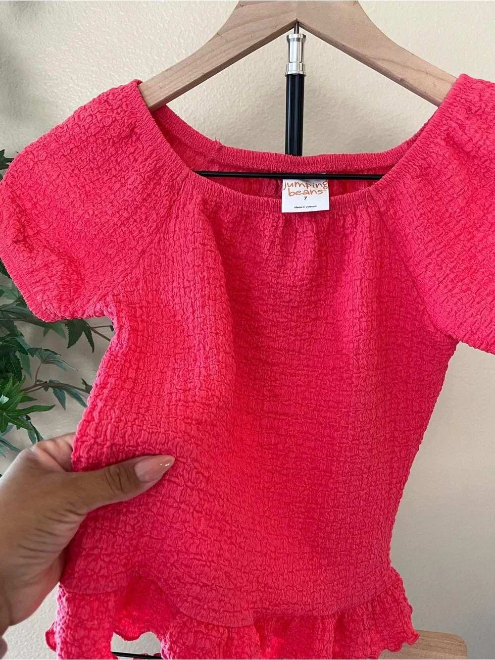 Girls Jumping Beans Girls Pink Textured Matching Set Size 7